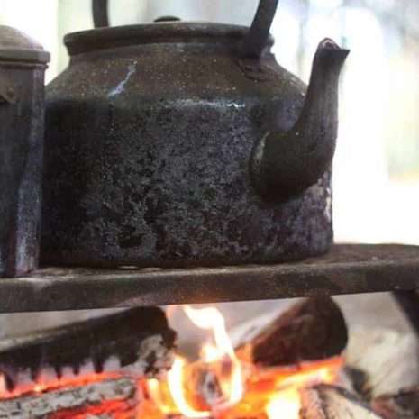 UK Bushcraft campfire cooking from Wildway Bushcraft