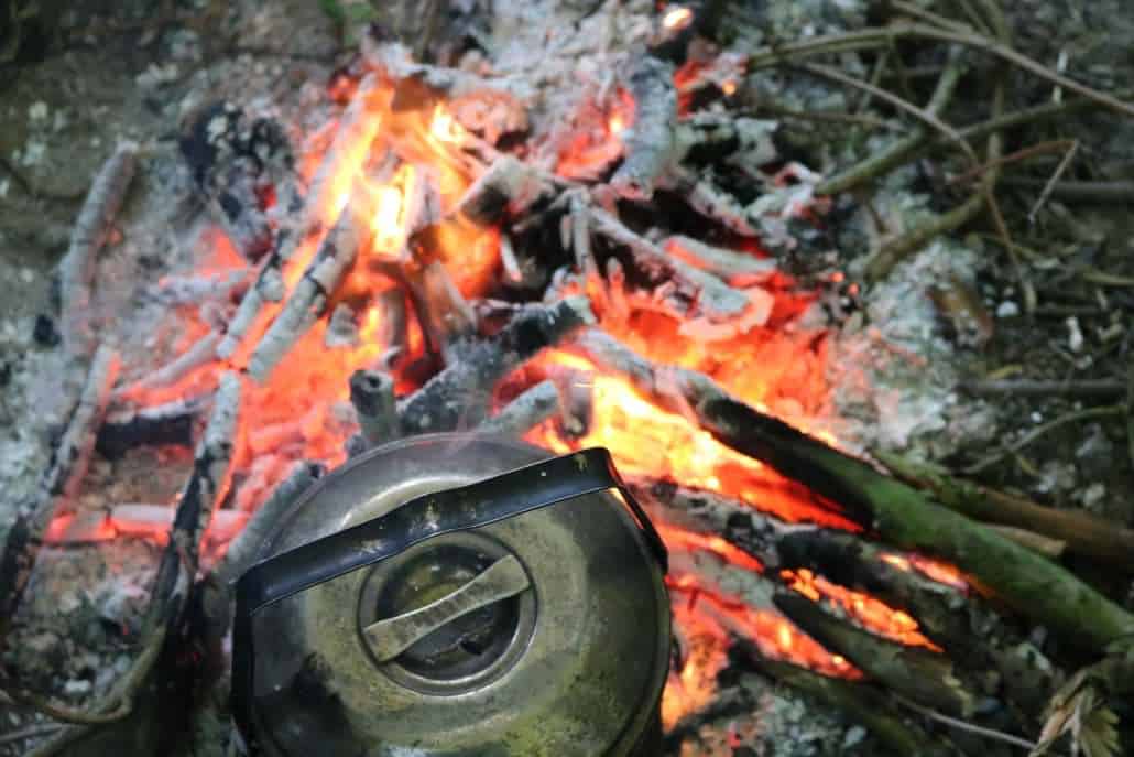 Friction fire lighting from WIldway Bushcraft