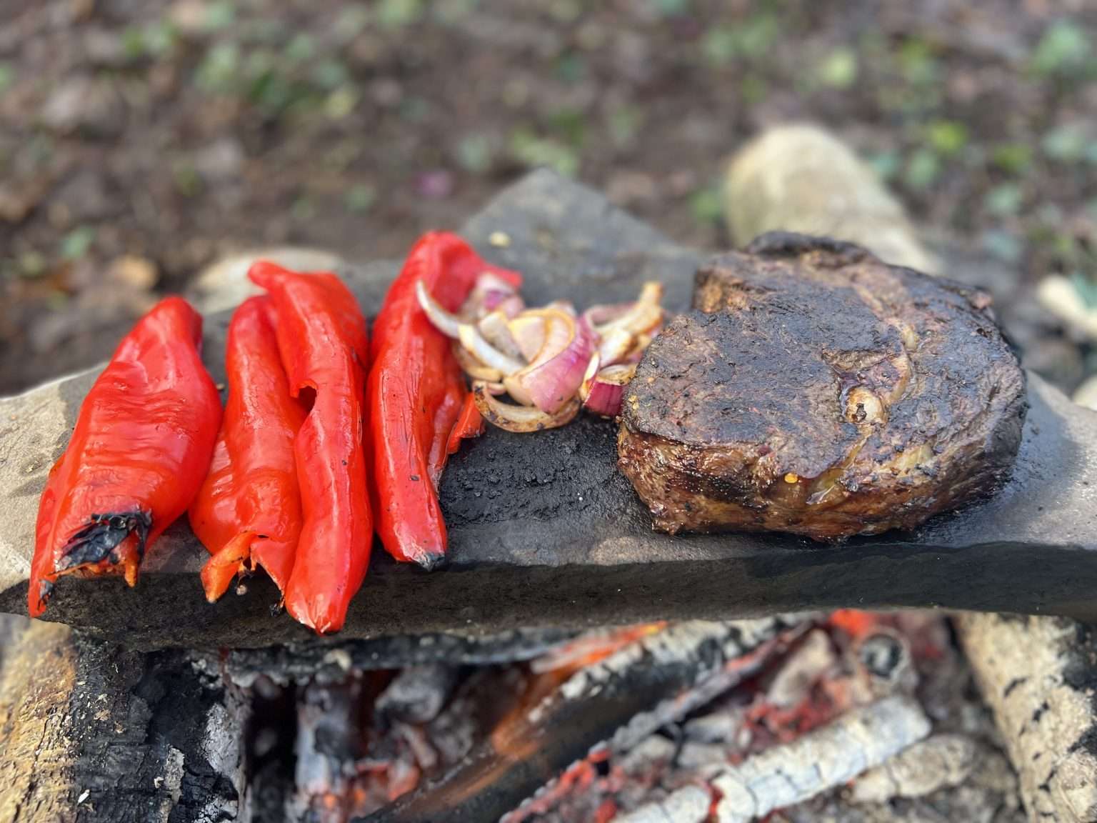 Cooking On a Rock Wild Way Bush Craft