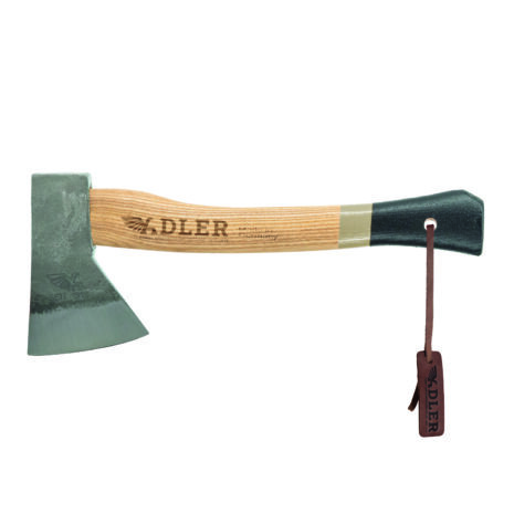 Campingbeil-horizontal-braun-druck